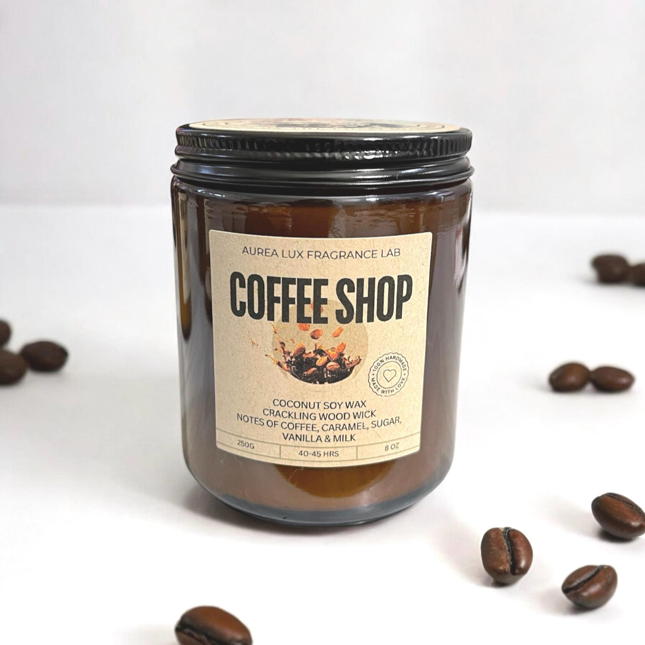 Coffee Shop - Coconut Soy Candle With Wood Wick